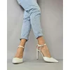 Pantofi stileto Piele Naturala Albi Charisma