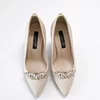 Pantofi stiletto Piele Naturala Crem cu accesoriu detasabil Maestro picture - 2