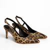 Pantofi stiletto Piele Naturala imprimeu leopard Sandy picture - 3