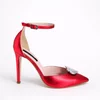 Pantofi stiletto Piele Naturala rosie My Heart picture - 4