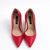 Pantofi stiletto Piele Naturala Rosii Aylin picture - 2