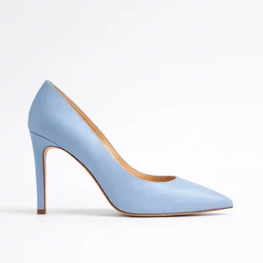 Pantofi stiletto Piele Naturala Trend Blue