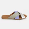 Papuci dama comfort Piele Naturala Multicolori cu talpa joasa Nyra picture - 2