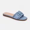 Papuci dama din Textil Blue cu talpa joasa confortabila Dalia picture - 2