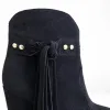 Ciocate Piele Naturala Negre Black Rebel picture - 3