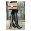Cizme Piele Naturala neagra Como picture - 4