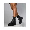 Ghete negre din piele naturala Lary picture - 2