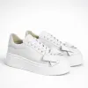 Pantofi casual Piele Naturala Albi Barni B picture - 1