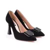 Pantofi stiletto Piele Naturala neagra Ornela picture - 1