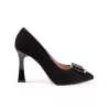 Pantofi stiletto Piele Naturala neagra Ornela picture - 2