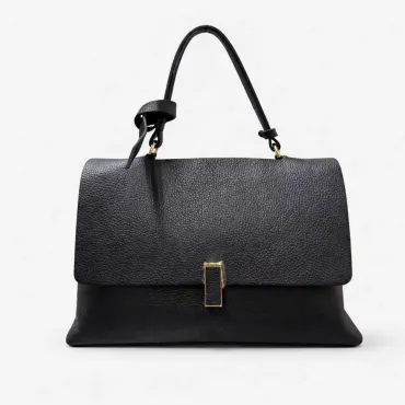 Geanta dama din Piele Naturala Neagra Milano