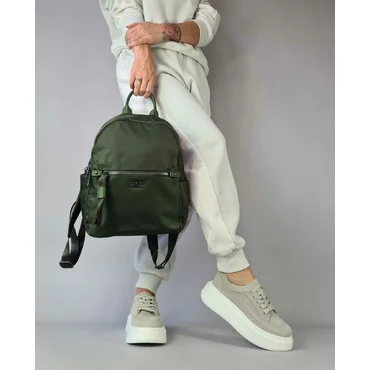 Rucsac dama din fas Verde Amos