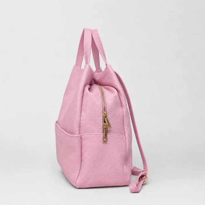 Rucsac dama din Piele Naturala Roz Amara picture - 2