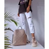 Rucsac dama Piele Naturala Bej roze Arina