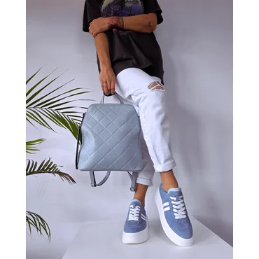Rucsac dama Piele Naturala Blue Arina