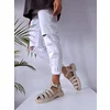 Sandale Casual Piele Naturala Bej cu barete Fargo