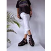 Sandale Casual Piele Naturala Negre cu barete Fargo