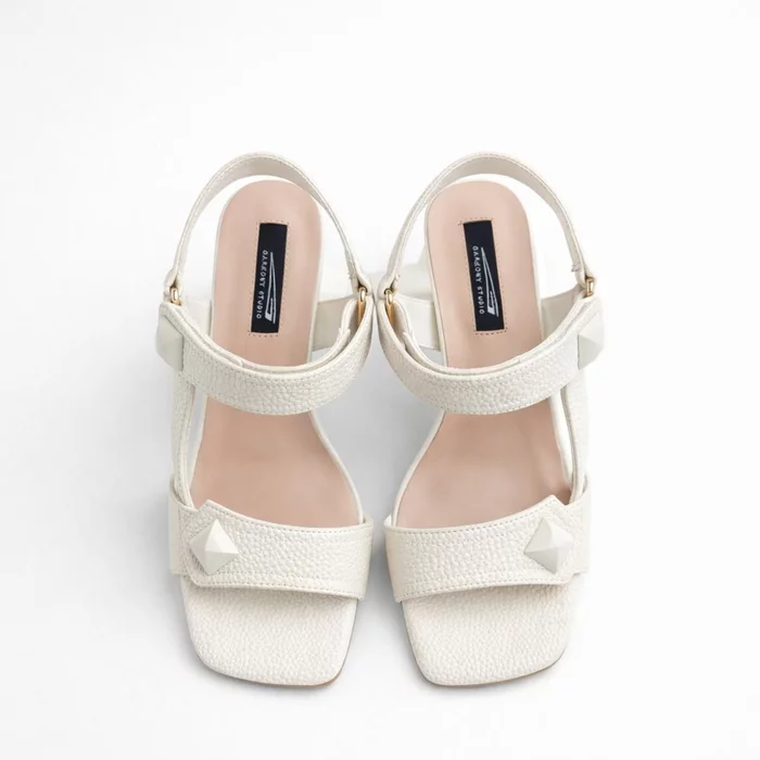 Sandale dama Piele Naturala Crem Aria picture - 6