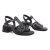 Sandale dama Piele naturala Negre, casual Cas-649