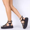 Sandale dama Piele Naturala Negre cu barete Goldy picture - 4