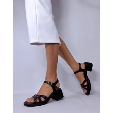 Sandale dama Piele Naturala Negre Larissa