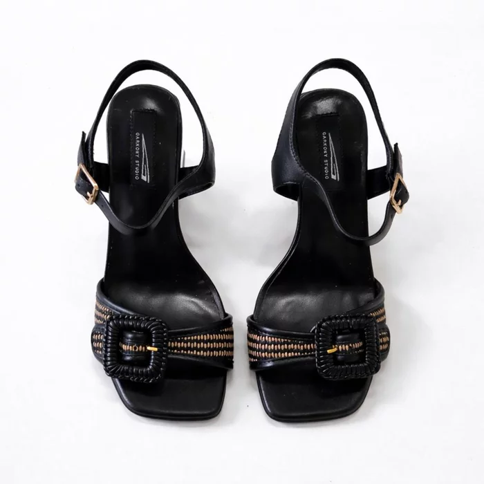Sandale dama Piele Naturala Negre Nira picture - 6