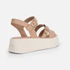 Sandale dama talpa platforma confortabile Piele Naturala Bej Rogue picture - 3