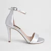 Sandale elegante de dama din  Piele Naturala Argintie Volare picture - 4
