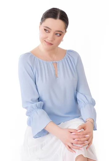 Bluza boho sparkle details din vascoza