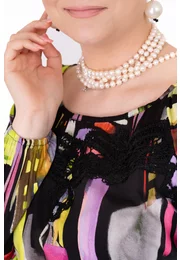 Bluza casual colorfull city din vascoza