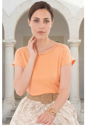 Bluza eleganta peach tip chimono