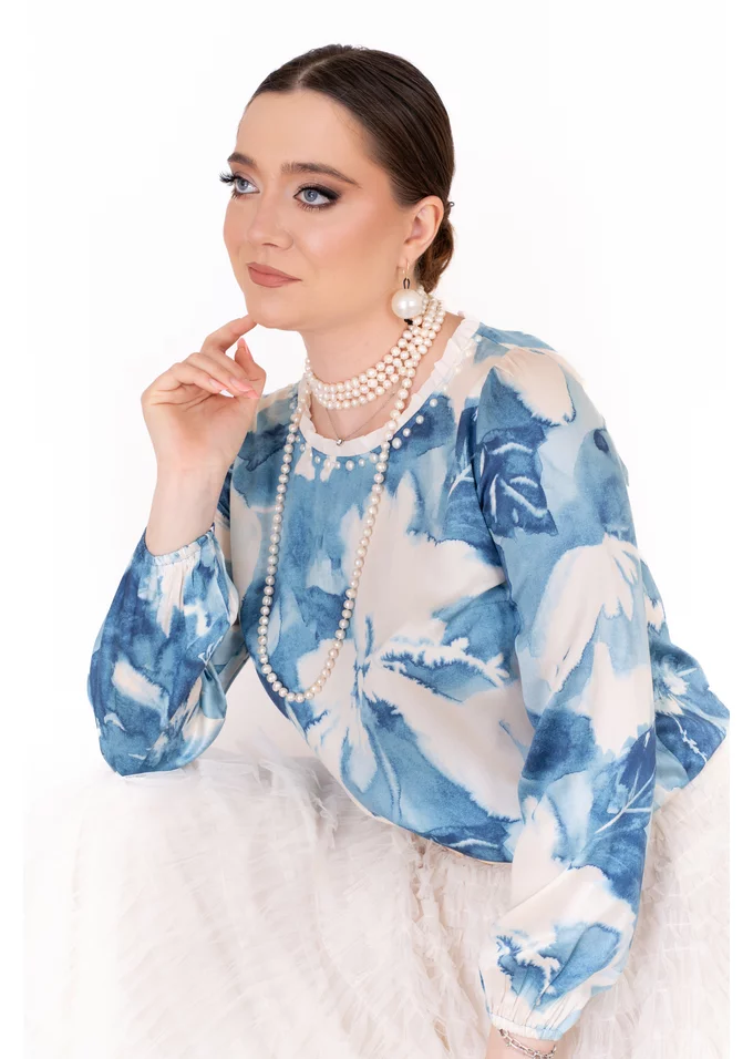 Bluza eleganta sorbet blue