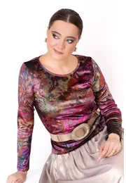 Bluza passion glow din catifea elastica