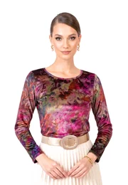 Bluza passion glow din catifea elastica