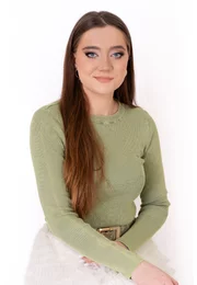 Bluza simpla verde deschis sters