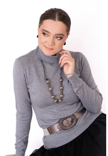 Bluza tip maleta gri