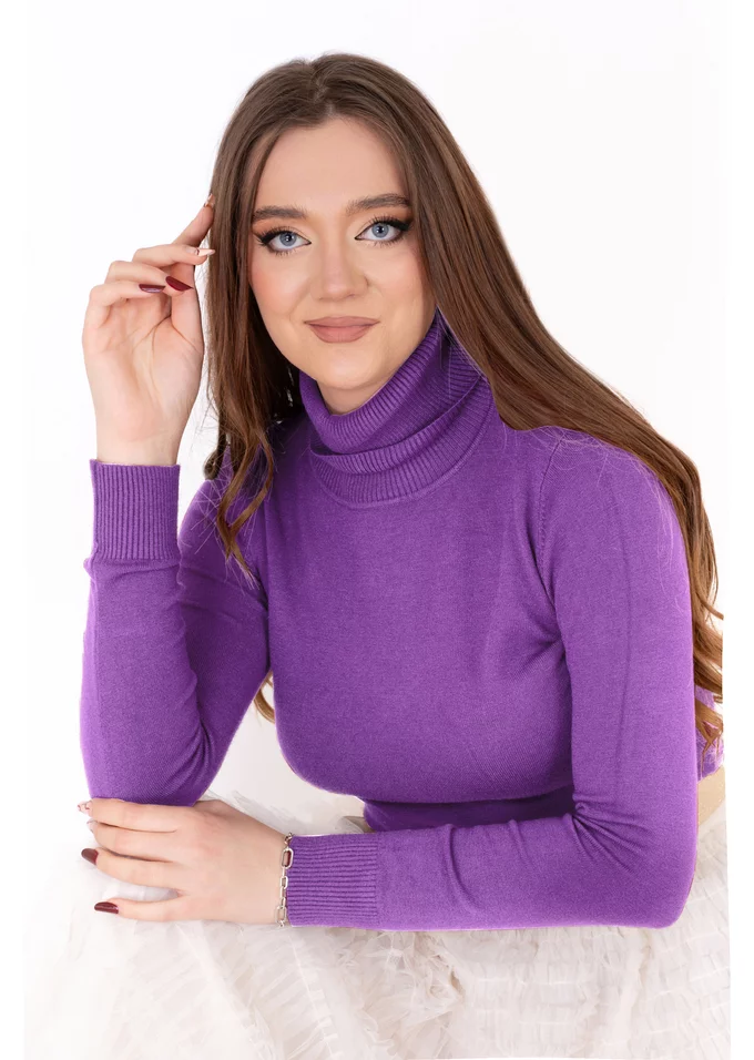 Bluza tip maleta mov lavanda