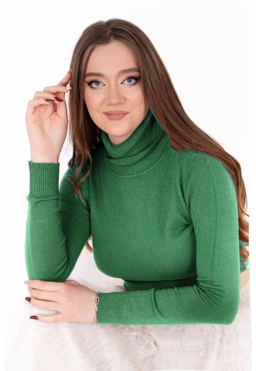 Bluza tip maleta verde avocado