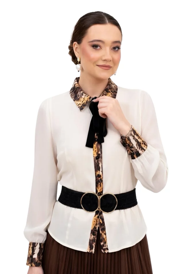 Camasa eleganta cream kaleidoscope
