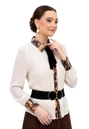 Camasa eleganta cream kaleidoscope