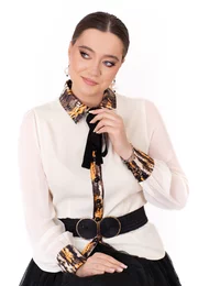 Camasa eleganta cream kaleidoscope