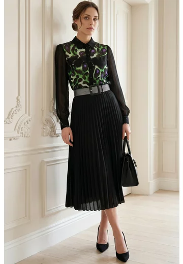 Camasa eleganta cu print abstract