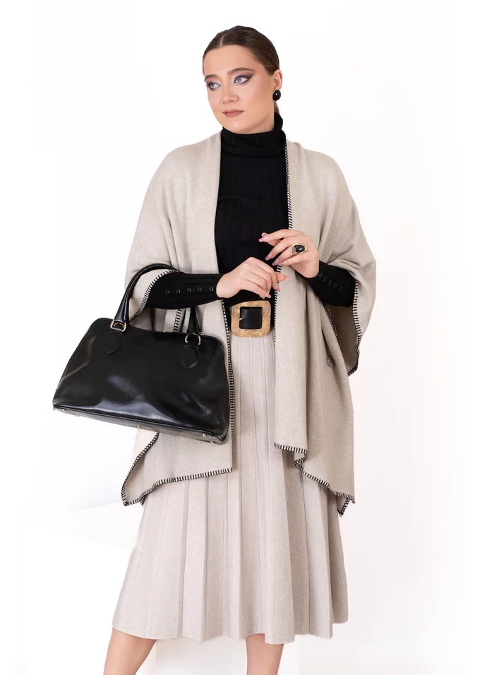 Cardigan tricotat crem