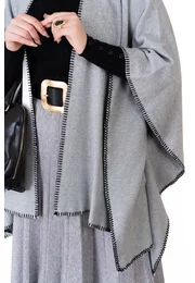 Cardigan tricotat gri