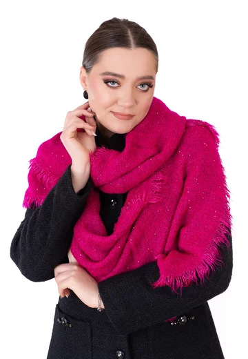 Esarfa delicata roz fuxia