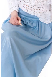 Fusta din in glittery blue saphir