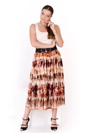 Fusta rapsody cu print tye-dye