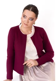 Jerseu tricotat burghundy