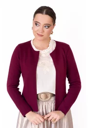 Jerseu tricotat burghundy