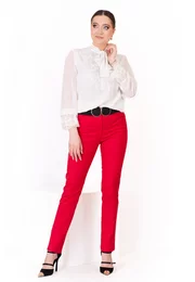 Pantalon conic rosu corai